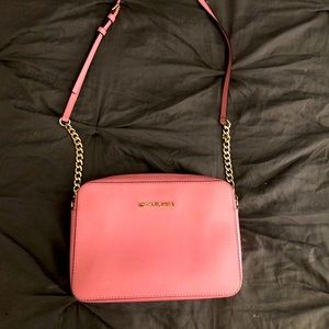 Michael Kors Jet Set Leather Crossbody Purse
